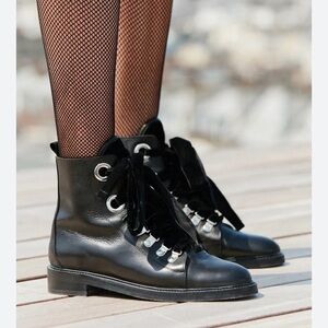 Claudie Pierlot Aramis Ranger Boots Black size 38